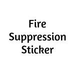 Fire Suppression Stickers